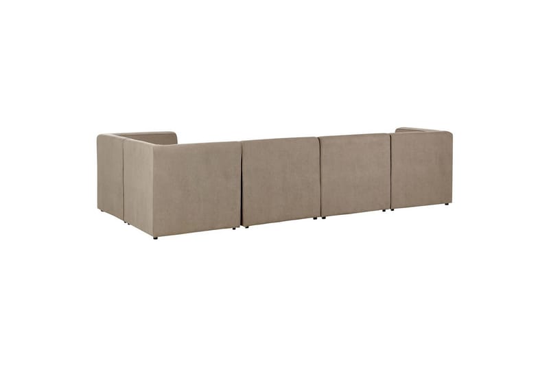 5-sitssoffa med fotpall Lemvig Taupe, Vänstervänd - Taupe, Vänstervänd - Möbler - Soffa - Soffgrupp