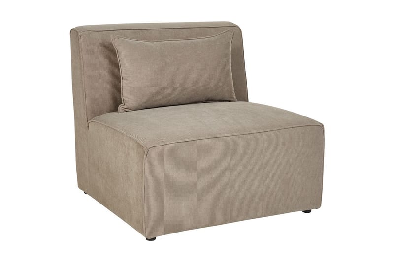 5-sitssoffa med fotpall Lemvig Taupe, Vänstervänd - Taupe, Vänstervänd - Möbler - Soffa - Soffgrupp