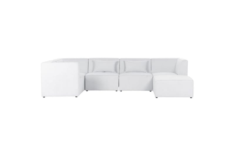 5-sitssoffa med fotpall Lemvig Vit, Högervänd - Vit, Högervänd - Möbler - Soffa - Soffgrupp