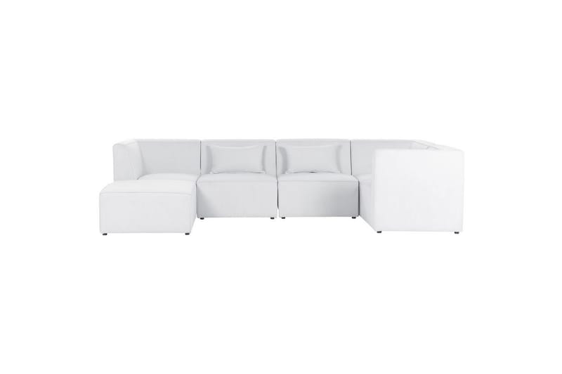 5-sitssoffa med fotpall Lemvig Vit, Vänstervänd - Vit, Vänstervänd - Möbler - Soffa - Soffgrupp