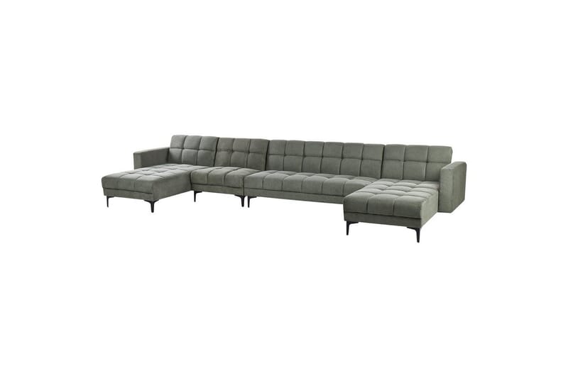 6-sits U-formad soffa Alnes Grön, Svart - Grön, Svart - Möbler - Soffa - Soffgrupp