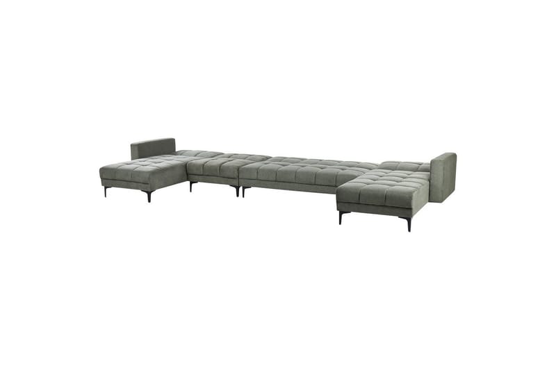 6-sits U-formad soffa Alnes Grön, Svart - Grön, Svart - Möbler - Soffa - Soffgrupp