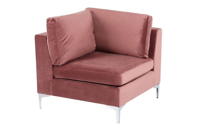6-sitssoffa med fotpall Evja Rosa - Rosa - Möbler - Soffa - Soffgrupp