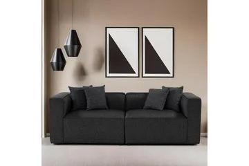 Abbas 2-sits Soffa - Antracit - Möbler - Soffa - Modulsoffor - Komplett modulsoffa