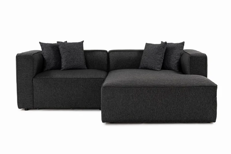 Abbas 4-sits Soffa med Divan, Antracit