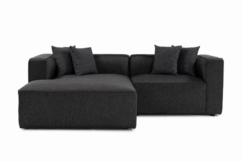 Abbas 4-sits Soffa med Divan, Antracit