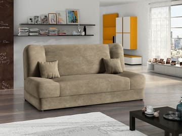 Abron 3-sits Bäddsoffa med förvaring - beige - Möbler - Soffa - Bäddsoffa