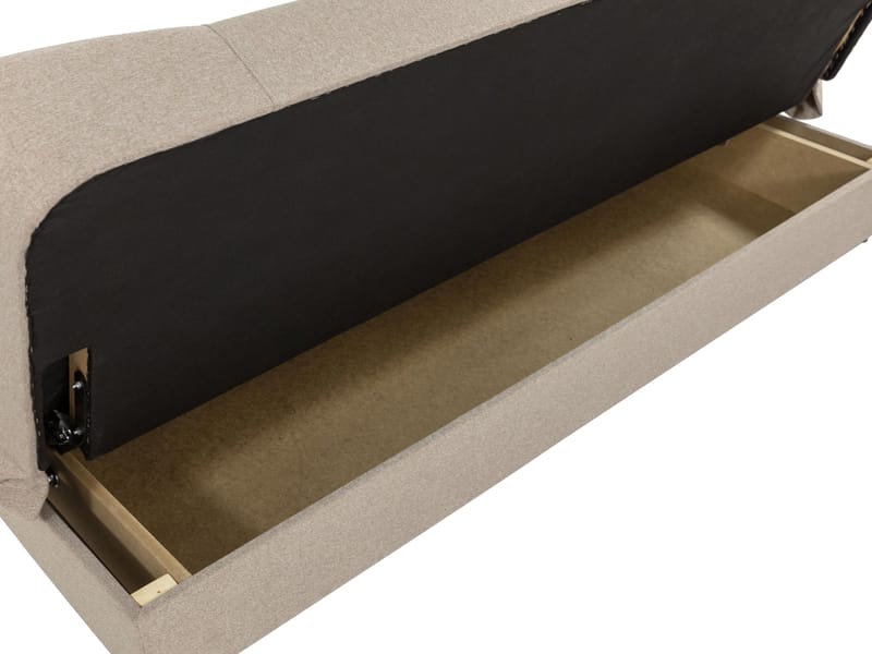 Abron 3-sits Bäddsoffa med förvaring - beige - Möbler - Soffa - Bäddsoffa