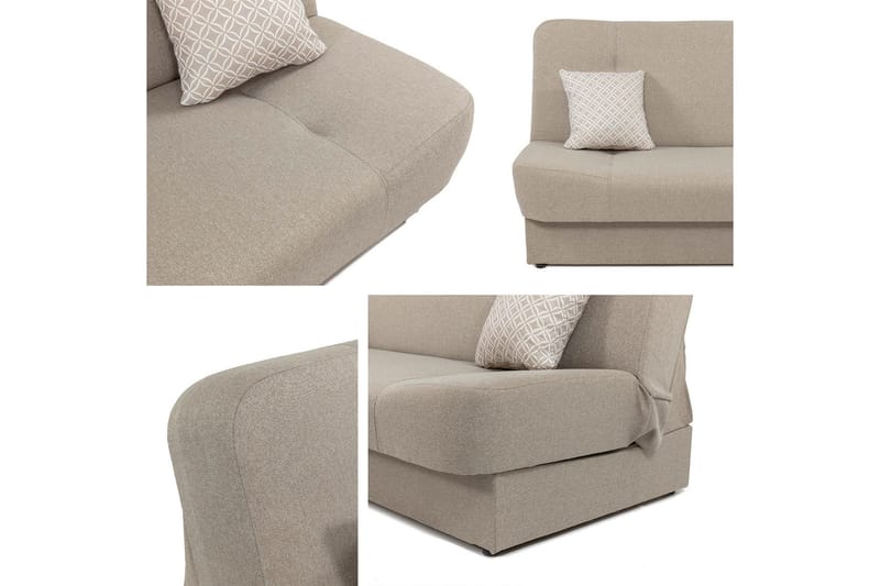 Abron Soffa 3-sits - Beige - Möbler - Soffa - Bäddsoffa