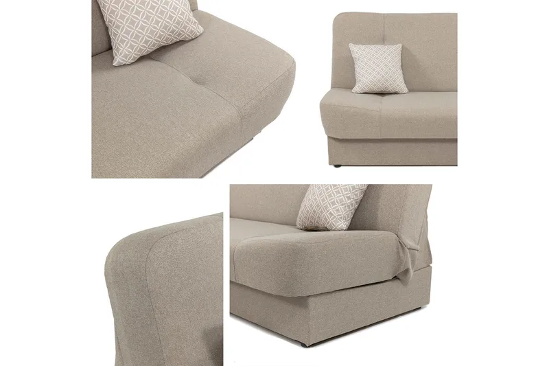 Abron Soffa 3-sits - Beige/Brun - Möbler - Soffa - Bäddsoffa