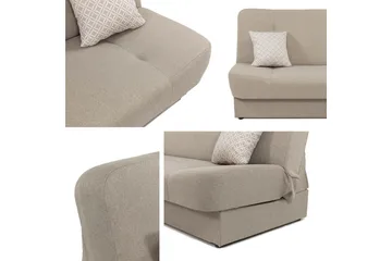 Abron Soffa 3-sits - Grå/Beige - Möbler - Soffa - Bäddsoffa