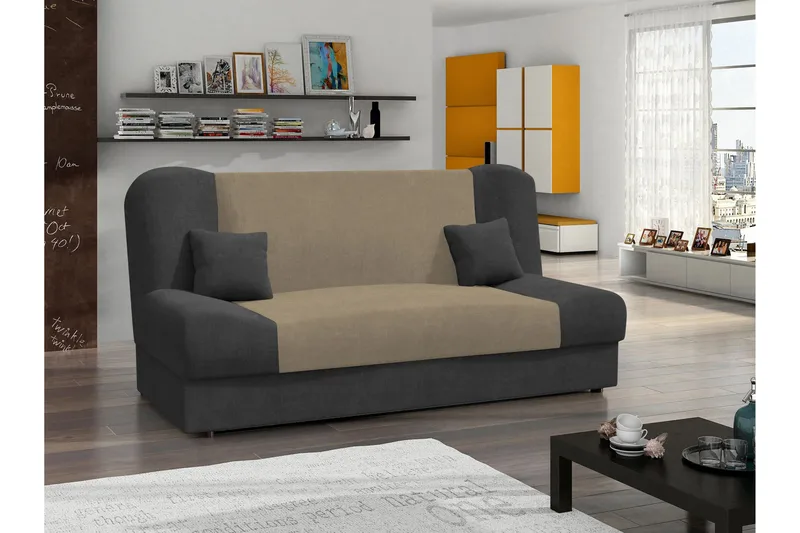 Abron Soffa 3-sits - Grå/Beige - Möbler - Soffa - Bäddsoffa