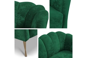 Adrial 3-sits Soffgrupp - Sammet/Vit - Möbler - Soffa - Soffgrupp