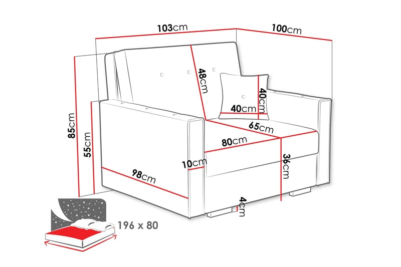 Ajiz Bäddsoffa 2-sits i Bouclé - Beige - Möbler - Soffa - Bäddsoffa