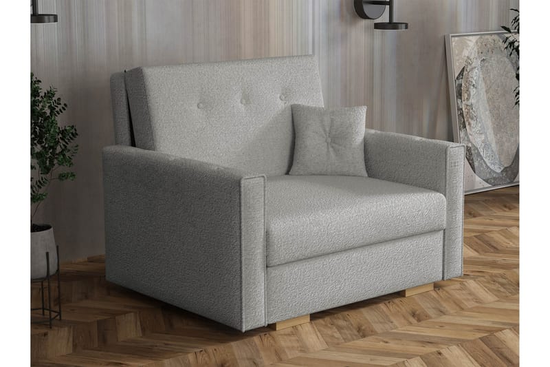 Ajiz Bäddsoffa 2-sits i Bouclé - Grå - Möbler - Soffa - Bäddsoffa