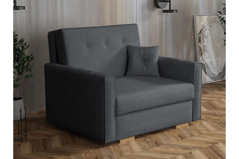 Ajiz Bäddsoffa 2-sits i Bouclé - Grå - Möbler - Soffa - Bäddsoffa