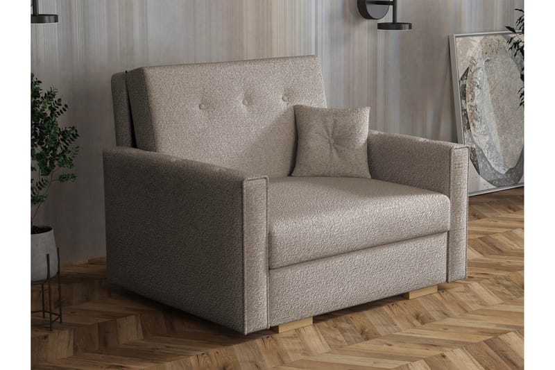 Ajiz Bäddsoffa 2-sits i Bouclé - Grå - Möbler - Soffa - Bäddsoffa