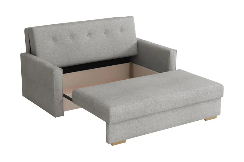 Ajiz Bäddsoffa 3-sits i Bouclé - Beige - Möbler - Soffa - Bäddsoffa