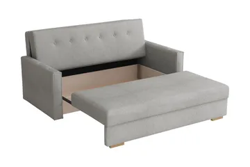 Ajiz Bäddsoffa 3-sits i Bouclé - Vit - Möbler - Soffa - Bäddsoffa