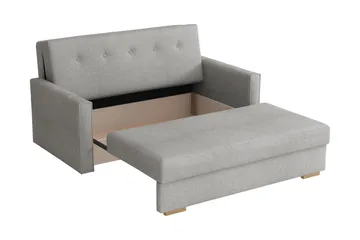 Ajiz Bäddsoffa 3-sits i Bouclé - Vit - Möbler - Soffa - Bäddsoffa