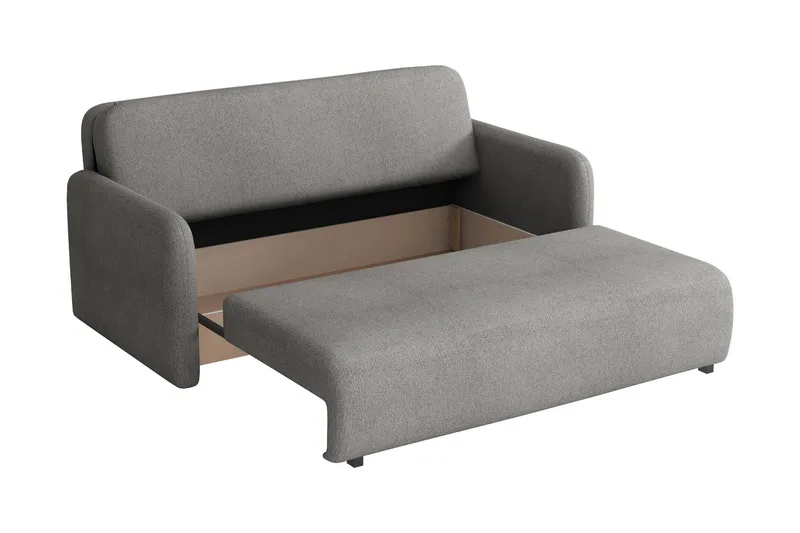 Ajmeri 3-sits Bäddsoffa 150x196 cm med Förvaring i Bouclé - Vit - Möbler - Soffa - Bäddsoffa
