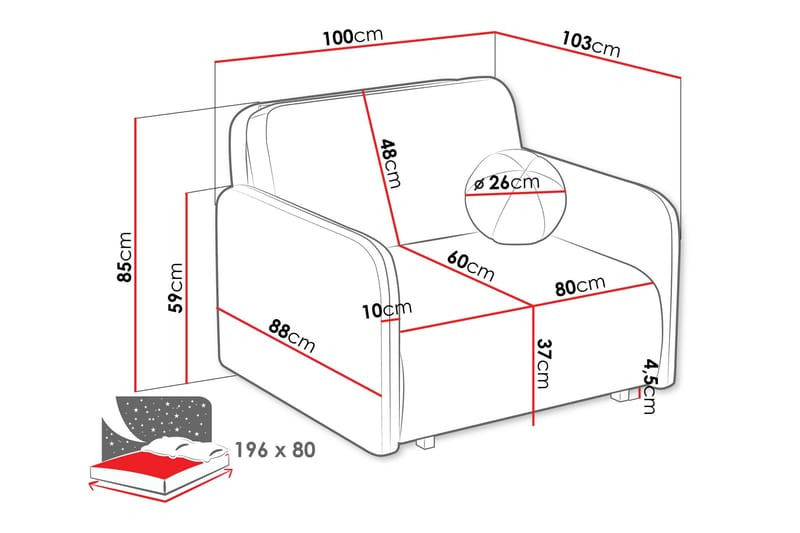 Ajmeri Bäddsoffa 2-sits i Bouclé - Beige - Möbler - Soffa - Bäddsoffa