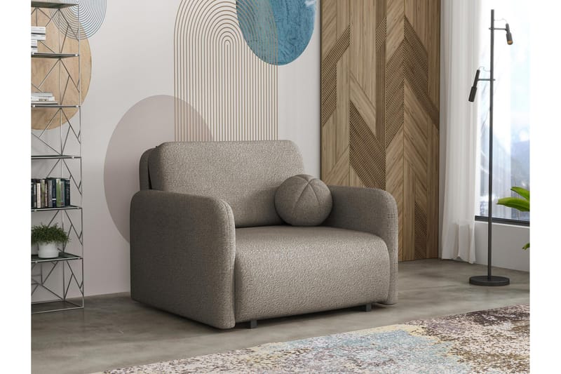 Ajmeri Bäddsoffa 2-sits i Bouclé - Grå - Möbler - Soffa - Bäddsoffa