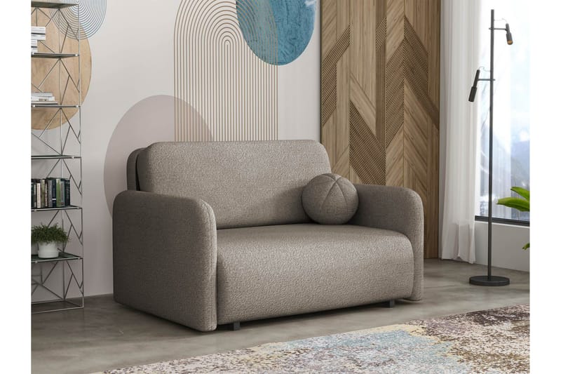 Ajmeri Bäddsoffa 2-sits i Bouclé - Grå - Möbler - Soffa - Bäddsoffa