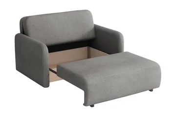 Ajmeri Bäddsoffa 2-sits i Plysch - Gul - Möbler - Soffa - Bäddsoffa