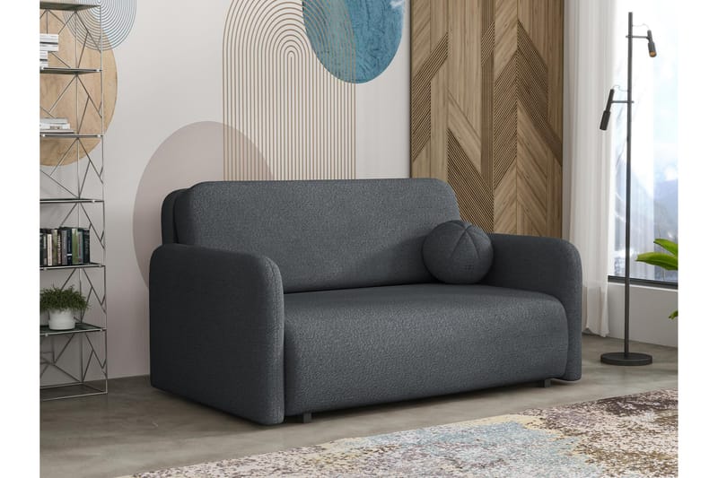 Ajmeri Bäddsoffa 3-sits i Bouclé - Grå - Möbler - Soffa - Bäddsoffa