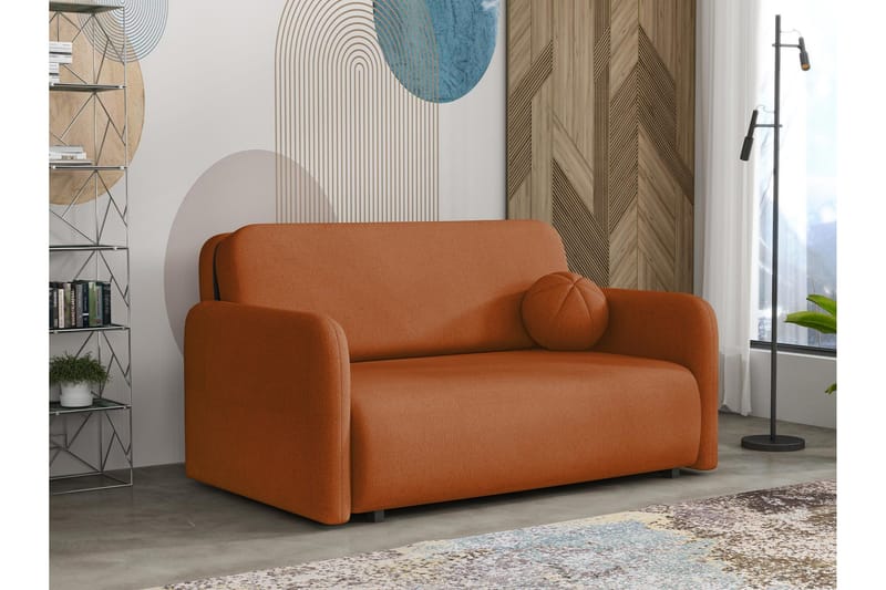 Ajmeri Bäddsoffa i Tyg, Orange