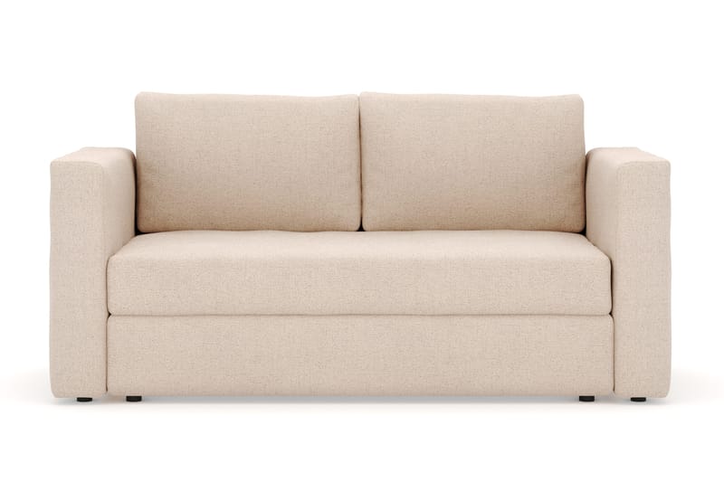 Alnaryd 2-3-sits Bäddsoffa med Fällbart Armstöd - Beige - Möbler - Soffa - Bäddsoffa