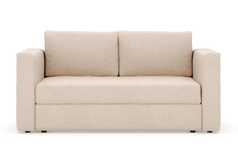 Alnaryd 2-3-sits Bäddsoffa med Fällbart Armstöd - Beige - Möbler - Soffa - Bäddsoffa