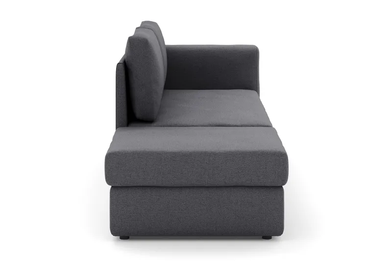 Alnaryd 2-3-sits Bäddsoffa med Fällbart Armstöd - Grå - Möbler - Soffa - Bäddsoffa