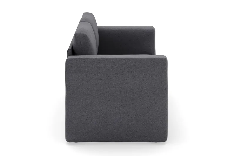 Alnaryd 2-3-sits Bäddsoffa med Fällbart Armstöd - Grå - Möbler - Soffa - Bäddsoffa