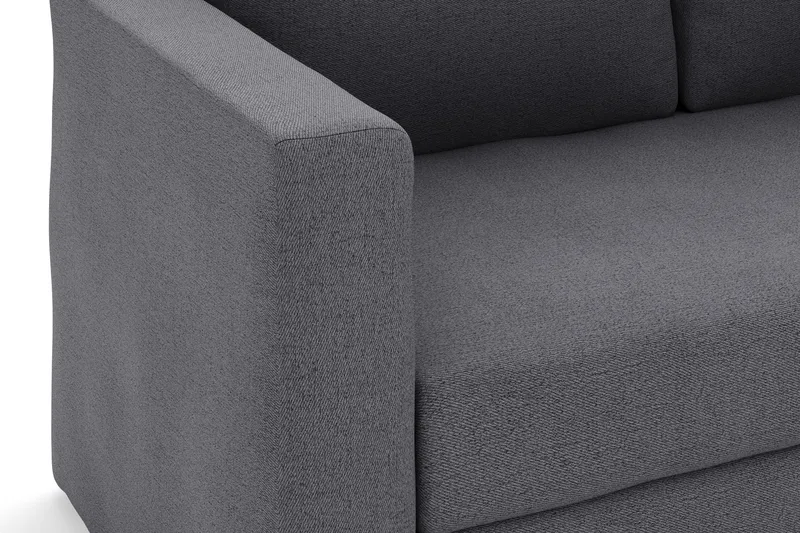 Alnaryd 2-3-sits Bäddsoffa med Fällbart Armstöd - Grå - Möbler - Soffa - Bäddsoffa