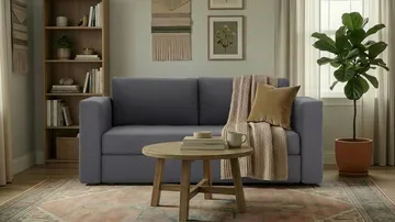 Alnaryd 2-3-sits Bäddsoffa med Fällbart Armstöd - Grå - Möbler - Soffa - Bäddsoffa