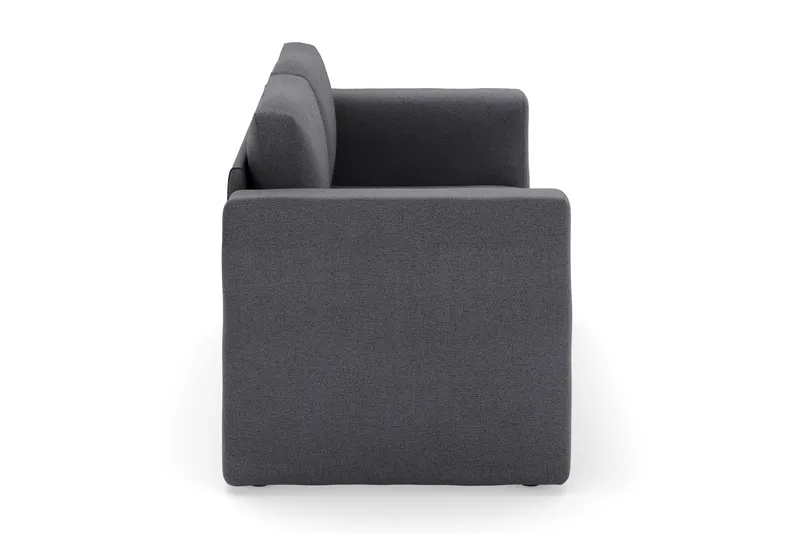 Alnaryd 2-3-sits Soffa med Fällbart Armstöd - Grå - Möbler - Soffa - 2 sits soffa