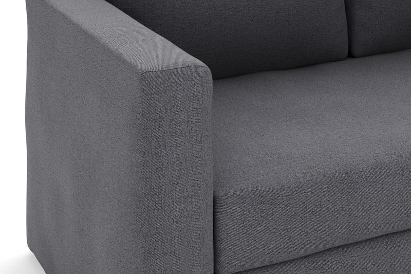 Alnaryd 2-3-sits Soffa med Fällbart Armstöd - Grå - Möbler - Soffa - 2 sits soffa