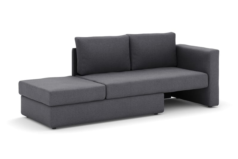 Alnaryd 2-3-sits Soffa med Fällbart Armstöd - Grå - Möbler - Soffa - 2 sits soffa