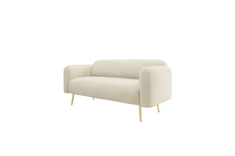Alros Soffa 2-sits - Beige - Möbler - Soffa - Sammetssoffa
