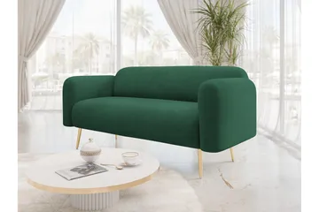 Alros Soffa 2-sits - Grön - Möbler - Soffa - Sammetssoffa