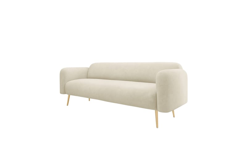 Alros Soffa 3-sits - Beige - Möbler - Soffa - Sammetssoffa