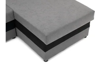 Alvared Soffa Dubbeldivan 4-sits - Ljusgrå/Grå - Möbler - Soffa - Bäddsoffa