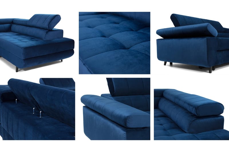 Amshyttan Bäddsoffa m. Schäslong 3-sits - Brun - Möbler - Soffa - Bäddsoffa