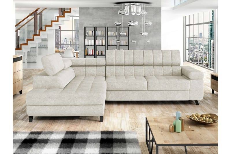 Amshyttan Bäddsoffa m. Schäslong 3-sits - Grå - Möbler - Soffa - Bäddsoffa