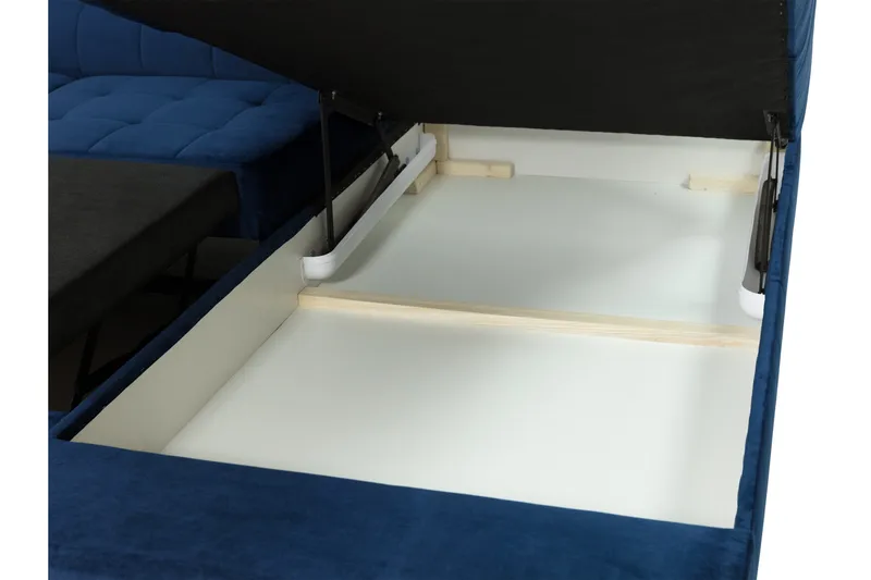 Amshyttan Bäddsoffa m. Schäslong 3-sits - Vit - Möbler - Soffa - Bäddsoffa