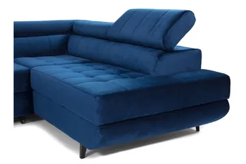 Amshyttan Bäddsoffa m. Schäslong 3-sits - Vit - Möbler - Soffa - Bäddsoffa