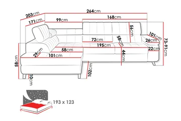 Amshyttan Soffa med Schäslong 3-sits - Grön - Möbler - Soffa - Divansoffor & schäslongsoffa