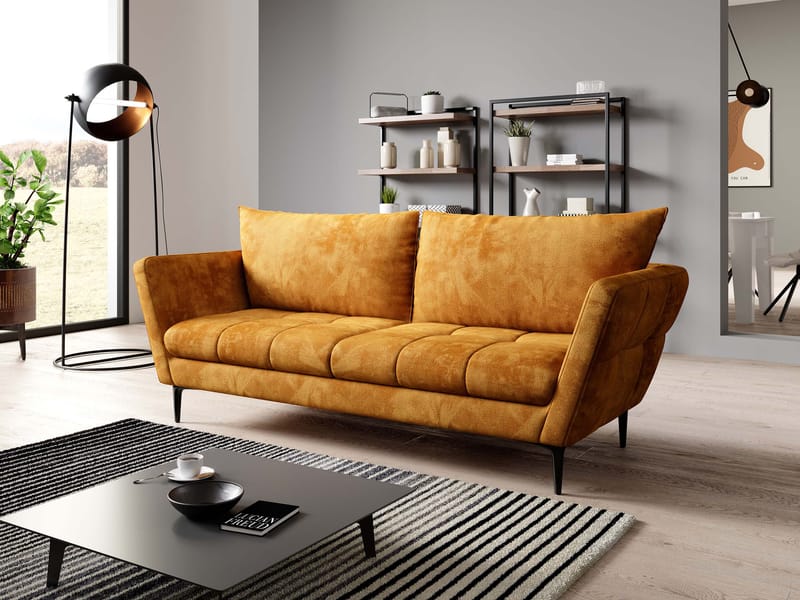 Ancienne 3-sits Soffa - senapsgul - Möbler - Soffa - 2 sits soffa